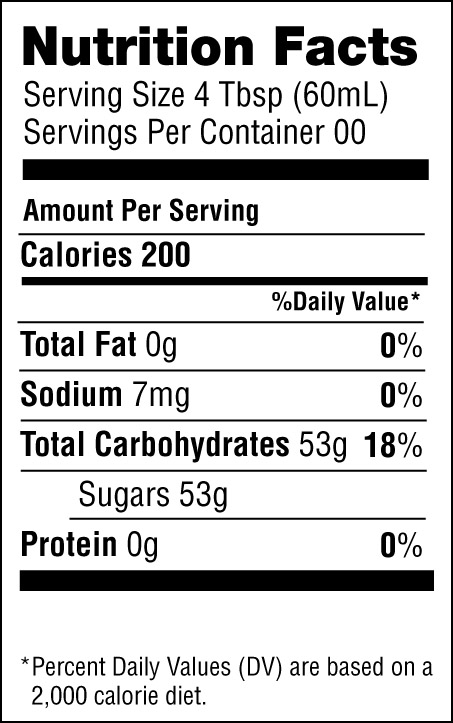 Maple Syrup Nutrition - Dutch Gold Honey